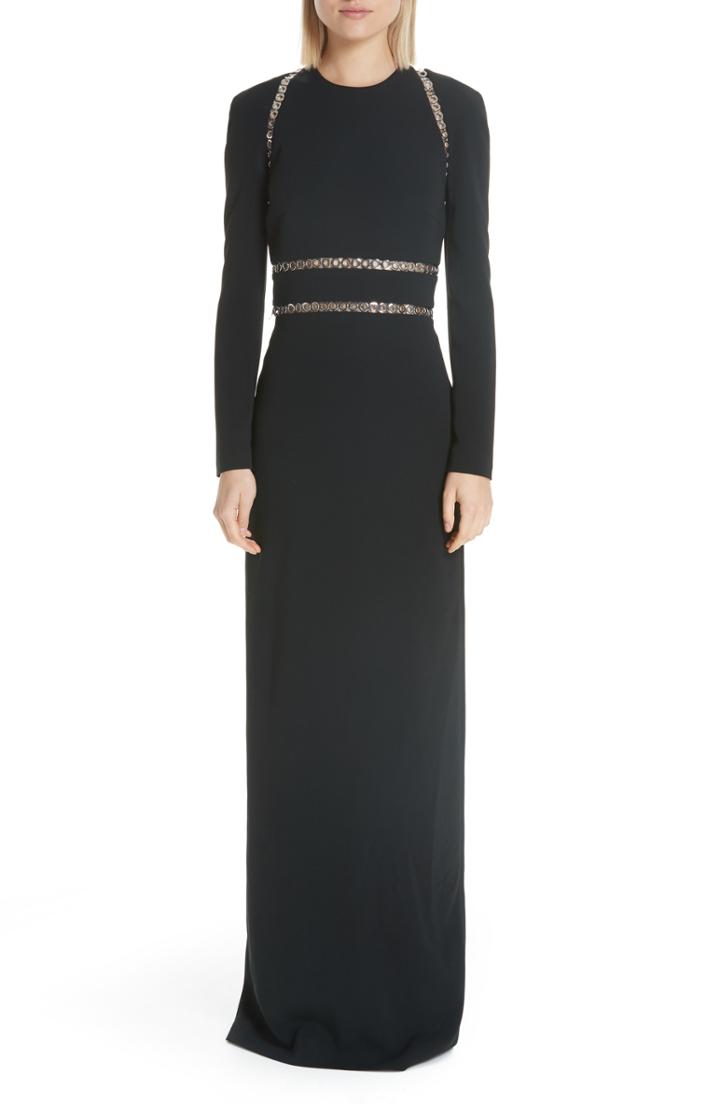 Women's Alexander Wang Grommet Trim Gown - Black