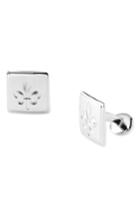 Men's David Donahue 'fleur De Lis' Sterling Silver Cuff Links