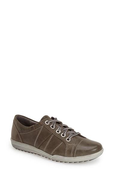 Women's Josef Seibel 'dany 05' Leather Sneaker -7.5us / 38eu - Grey