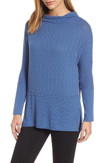 Women's Bobeau Wide Neck Top - Blue