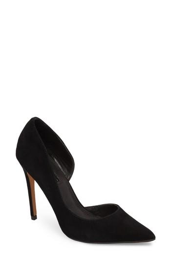Women's Topshop Gallery Open Sided Pump .5us / 42eu - Black