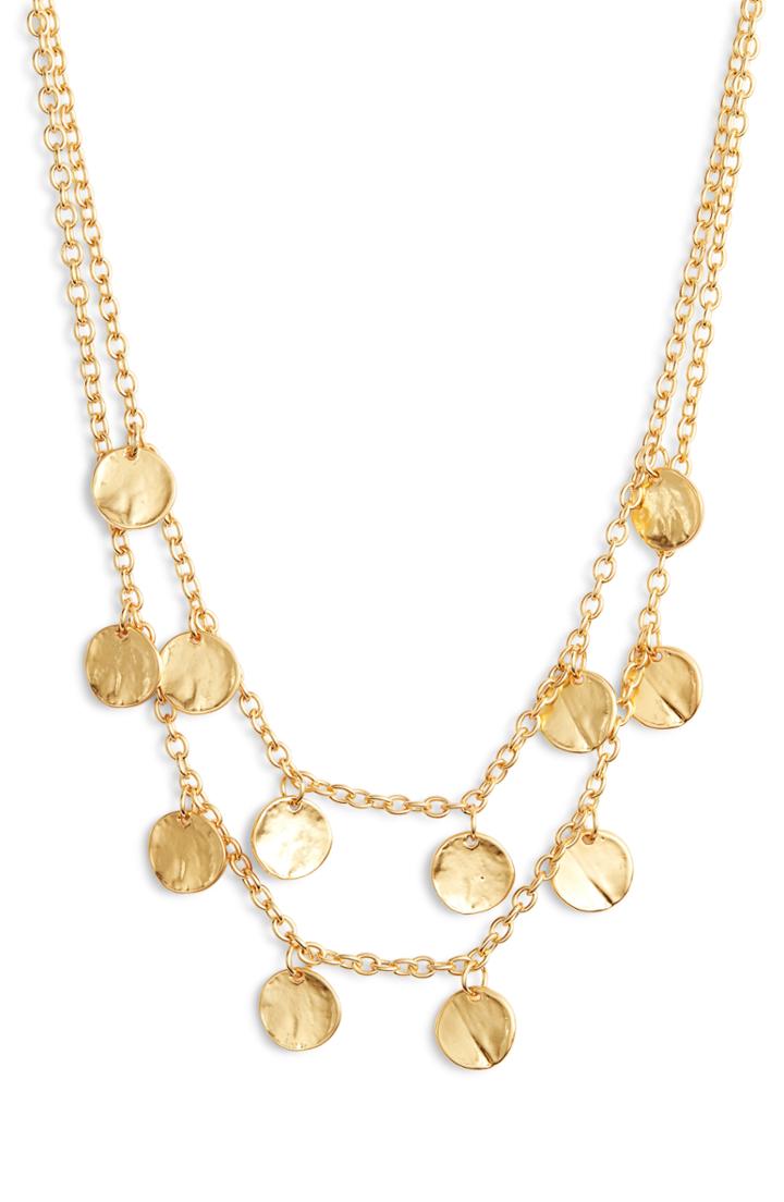 Women's Karine Sultan Layered Charm Necklace