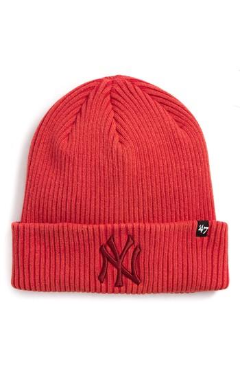 Women's '47 Brand New York Yankees Northwood Beanie - Red