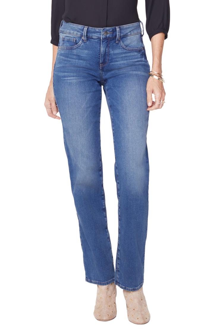 Women's Nydj Marilyn Straight Uplift Jeans - Blue