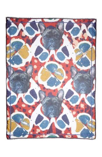 Women's Yigal Azrouel Jagger Print Modal & Cashmere Scarf, Size - White