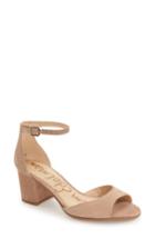 Women's Sam Edelman Susie D'orsay Ankle Strap Sandal .5 M - Brown