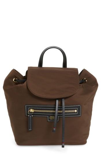 Frances Valentine Nylon Backpack - Brown