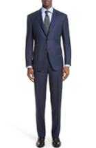 Men's Canali Classic Fit Nailhead Stripe Wool Suit