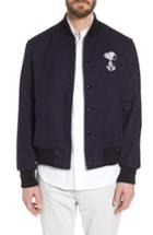 Men's Golden Bear Snoopy Varsity Jacket - Blue