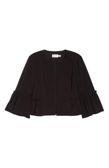 Women's Eliza J Bell Sleeve Crop Jacket - Black