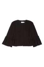 Women's Eliza J Bell Sleeve Crop Jacket - Black