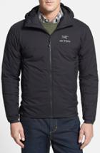 Men's Arc'teryx 'atom Lt' Trim Fit Wind & Water Resistant Coreloft(tm) Hooded Jacket, Size - Black