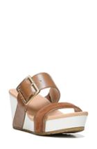 Women's Dr. Scholl's Original Collection Frill Wedge Sandal M - Brown