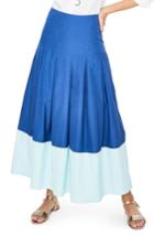 Women's Boden Beatrice Flare Midi Skirt - Blue