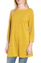 Women's Eileen Fisher Organic Linen Tunic, Size - Yellow