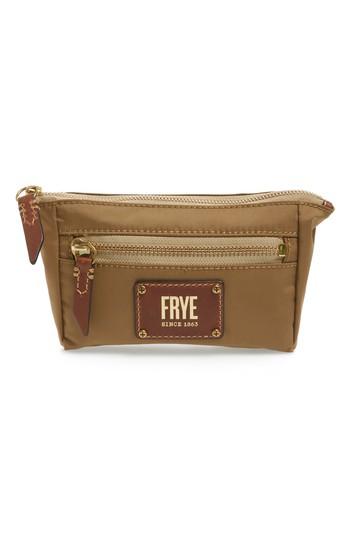 Frye Ivy Cosmetics Case, Size - Tan