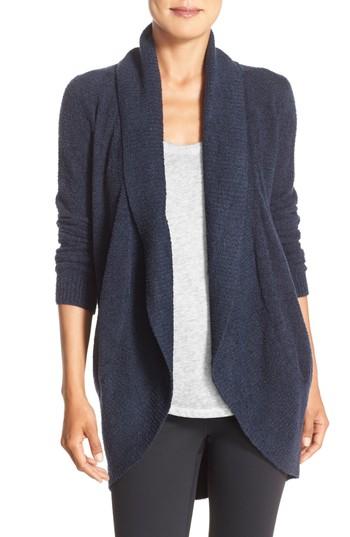 Women's Barefoot Dreams Cozychic Lite Circle Cardigan /x-large - Blue