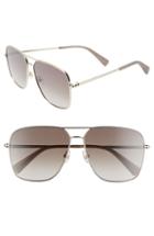 Women's Rebecca Minkoff Stevie3 61mm Aviator Sunglasses - Gold