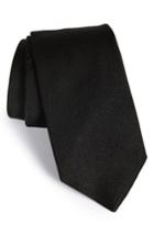 Men's Gitman Solid Silk Tie, Size - Black