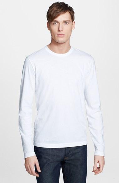 Men's James Perse Long Sleeve Crewneck T-shirt (xxl) - White