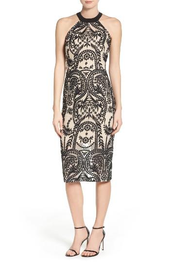 Women's Eci Mesh Halter Midi Dress