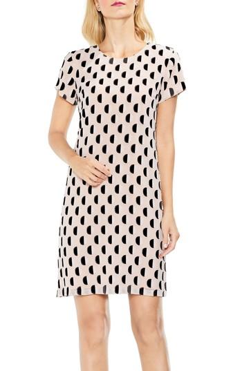 Women's Vince Camuto Graphic Clip Dot Shift Dress - Pink