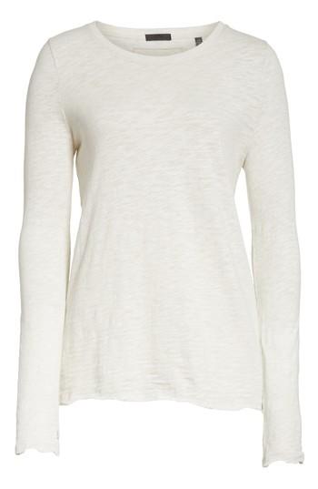 Women's Atm Anthony Thomas Melillo Destroyed Wash Cotton Tee - Beige