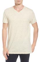 Men's Scotch & Soda Melange Jersey T-shirt, Size - Beige