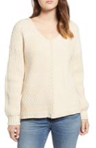 Women's Obey Eleanor Rib Knit Sweater - Ivory