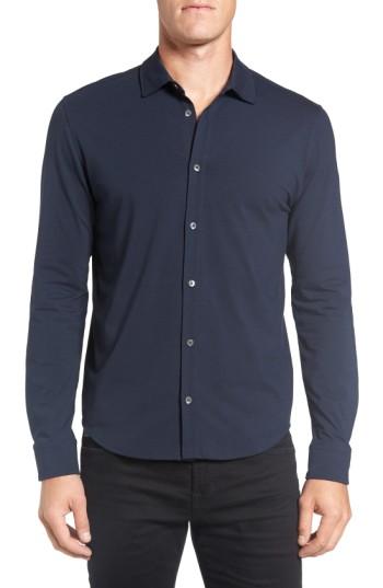 Men's Zachary Prell Aldridge Regular Fit Jersey Sport Shirt - Blue