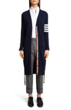 Women's Thom Browne 4-bar Cashmere Long Cardigan