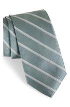 Men's Calibrate Pixel Stripe Silk Tie, Size - Green
