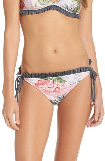 Women's Ted Baker London Palace Gardens String Bikini Bottoms - Pink