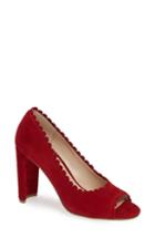 Women's Pelle Moda Hope Peep Toe Pump .5 M - Black