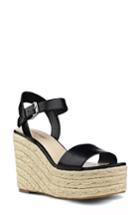 Women's Nine West Do It Right Platform Wedge Sandal M - Black