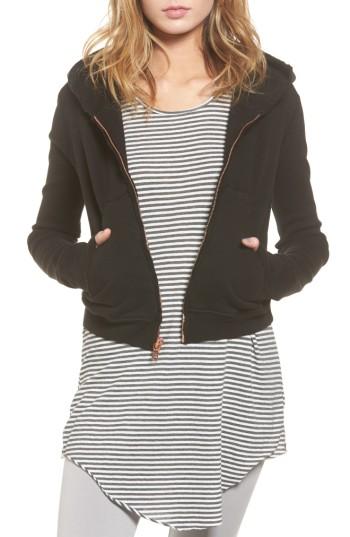 Women's Frank & Eileen Tee Lab Zip Front Hoodie - Black