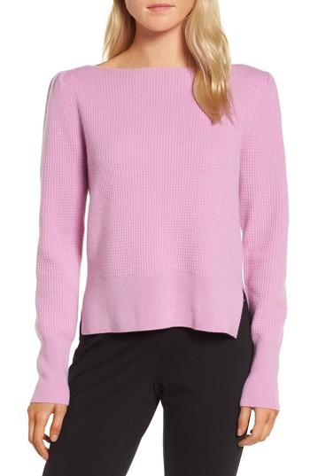 Women's Nordstrom Signature Waffle Stitch Cashmere Sweater - Pink