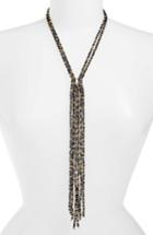 Women's Cristabelle Crystal Bead Fringe Necklace