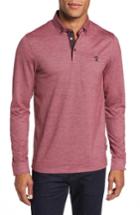 Men's Ted Baker London Trever Slim Fit Long Sleeve Oxford Polo (s) - Red