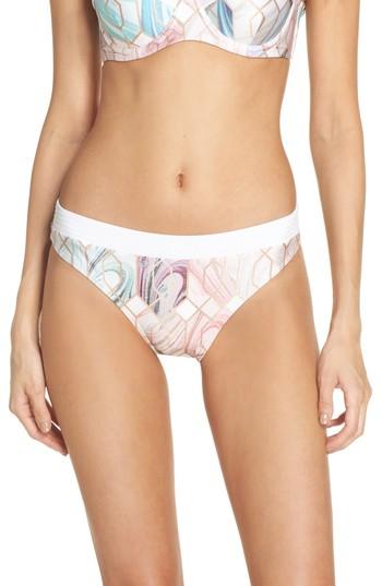 Women's Ted Baker London Sea Of Clouds Hipster Bikini Bottoms - White
