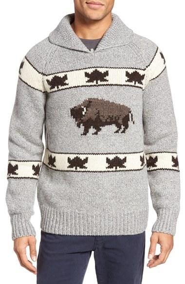 Men's Schott Nyc Cowichan Pullover Sweater