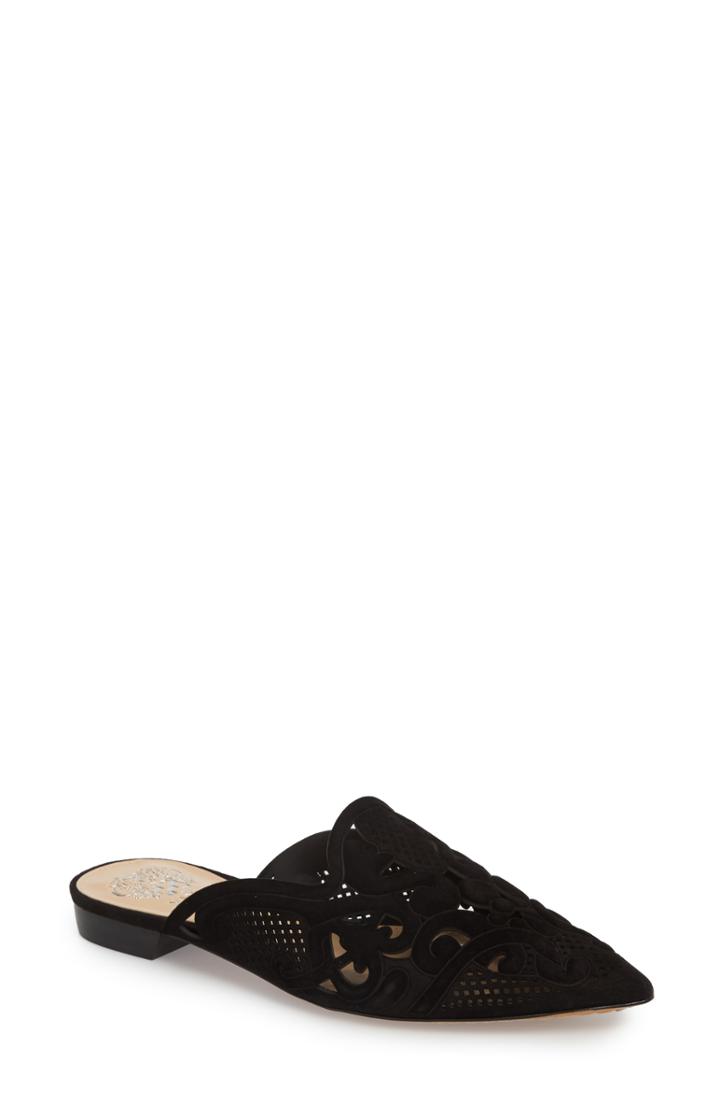 Women's Vince Camuto Meekel Pointy Toe Mule .5 M - Black