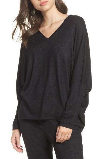 Women's Natori Retreat Sweater Knit Top - Black