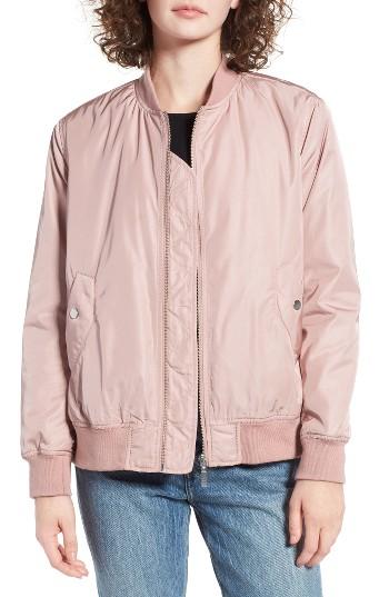 Women's Bp. Pleat Back Bomber Jacket