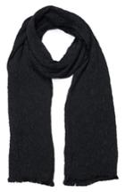 Men's John Varvatos Crinkled Wash Silk Scarf, Size - Black