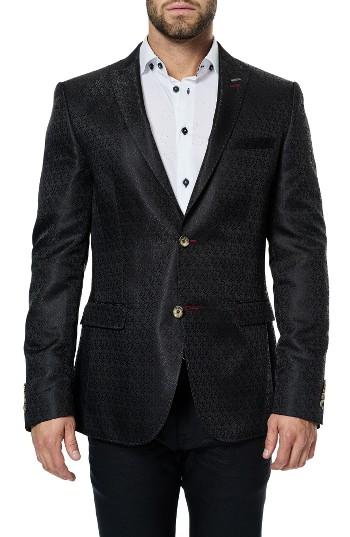 Men's Maceoo Descartes Black Tree Sport Coat