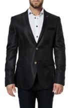Men's Maceoo Descartes Black Tree Sport Coat