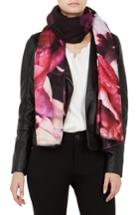Women's Ted Baker London Splendour Silk Scarf, Size - Black