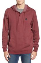 Men's Rvca Lupo Pullover Hoodie - Burgundy