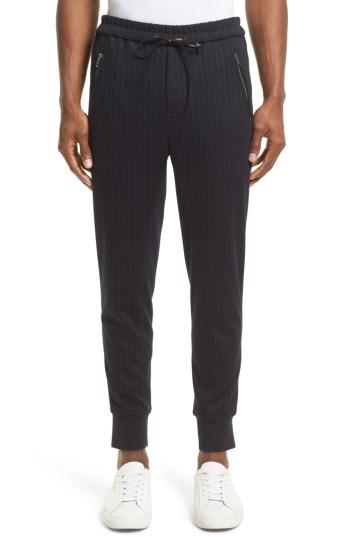 Men's 3.1 Phillip Lim Pinstripe Tapered Jogger Pants - Blue